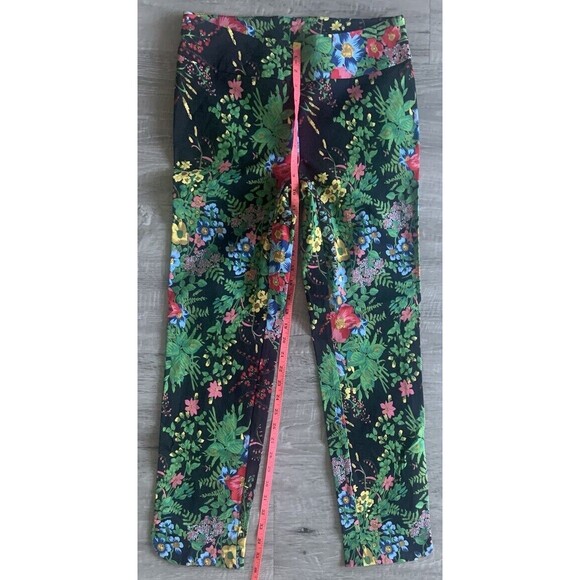 Soft Surroundings In Bloom Floral Slim Ankle Pants Sz S Tummy Control Stretchy - Picture 1 of 5